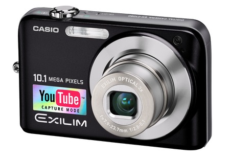 Casio camera with 'YouTube Capture Mode' sticker
