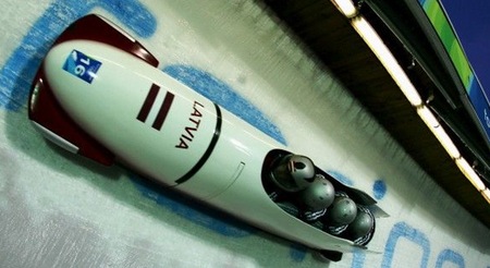 The four-man bobsled