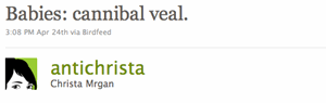 antichrista Tweet