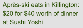 Sushi Yoshi deal