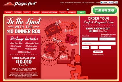 Pizza Hut's Proposal Website
