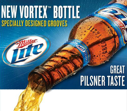 Miller Lite's Vortex Bottle