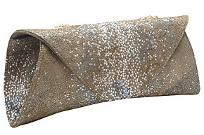 The Romy Gold Stingray Rose Evening Clutch