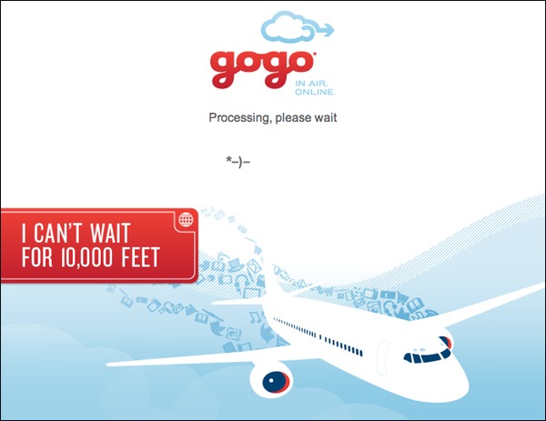 GoGo Ad - I can't wait for 10,000 feet.